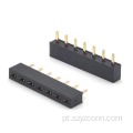 Conector de cabeçote fêmea com passo de 2,54 mm 7P